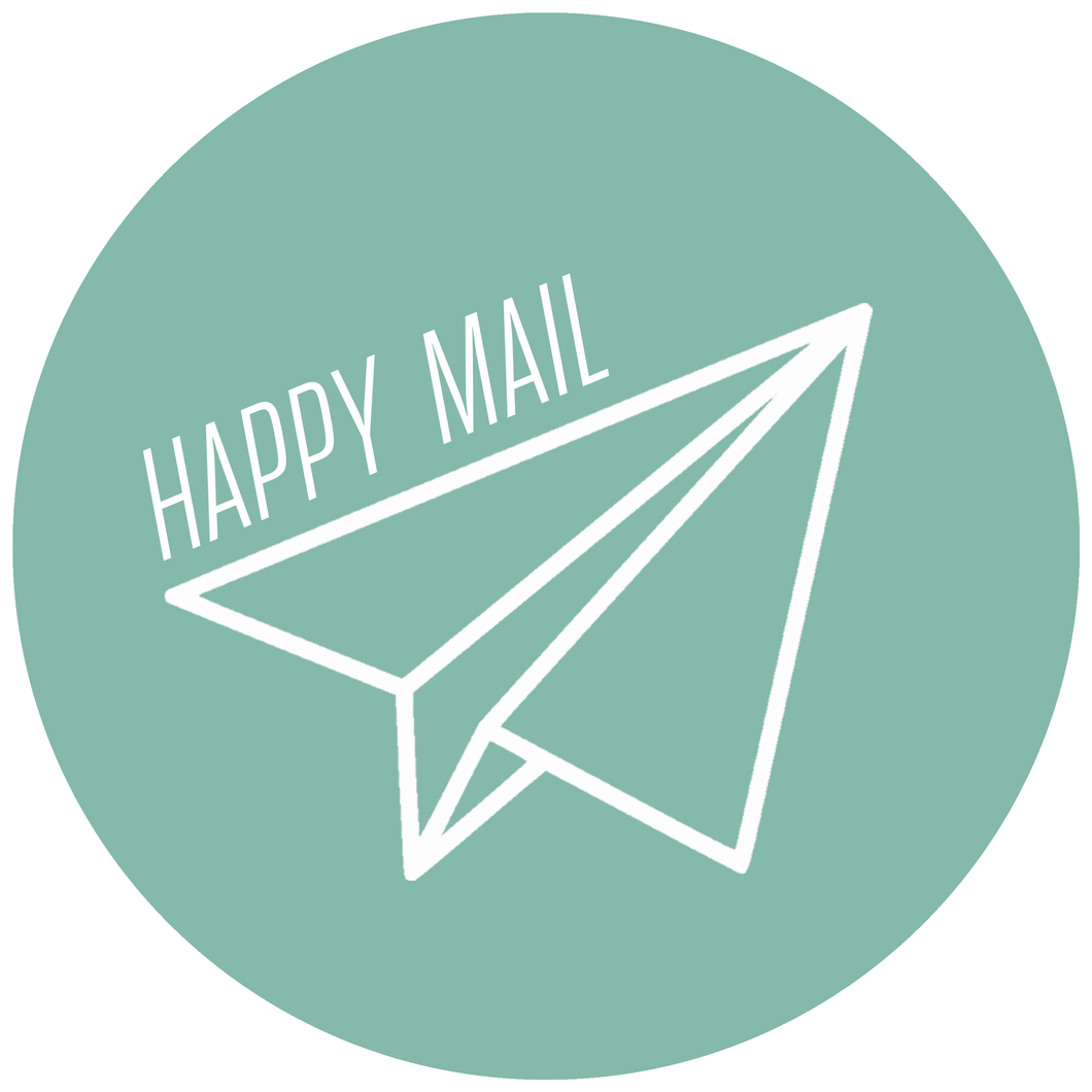 Happy Mail Circle Stickers